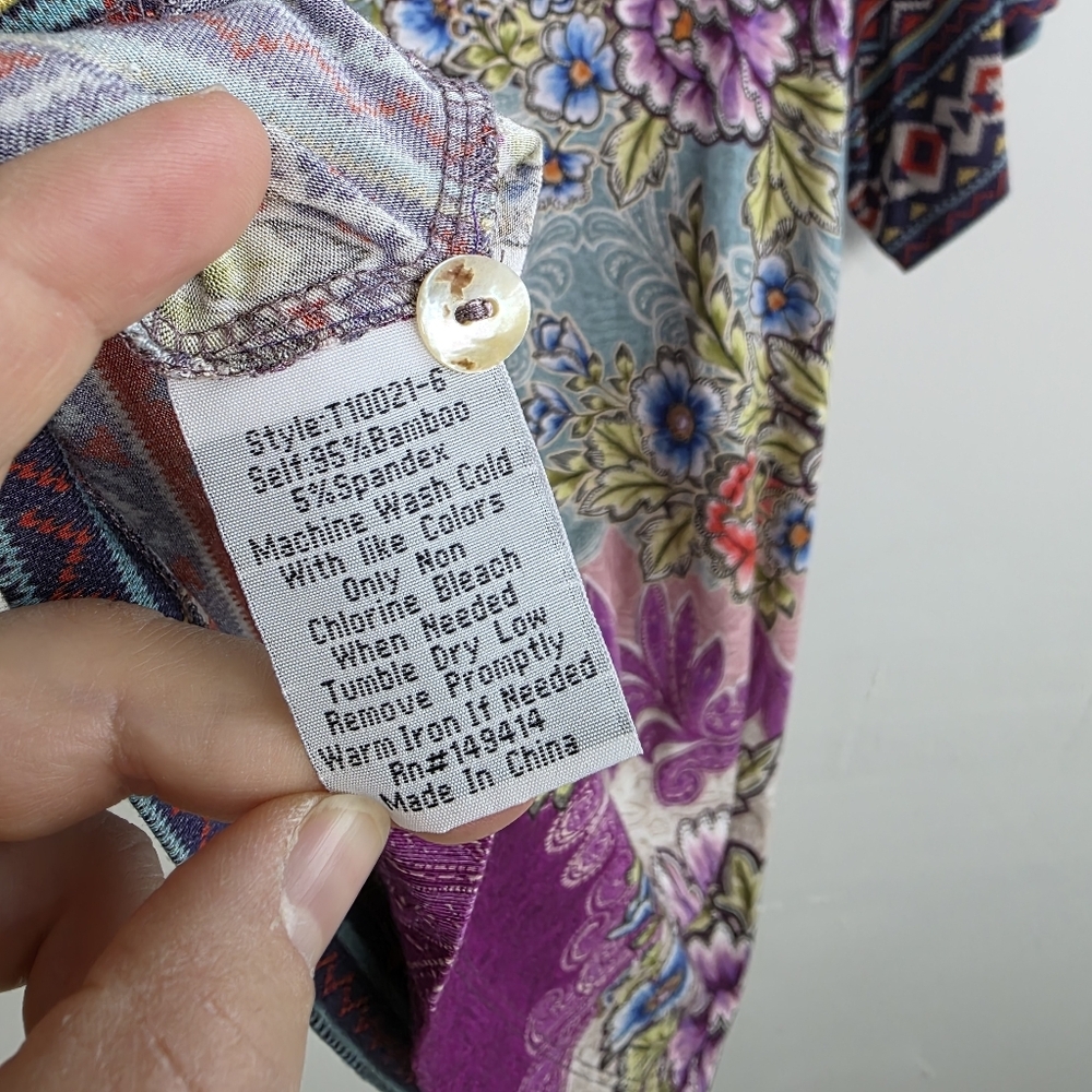 Johnny Was Ledona Top, Size Xs - Picture 6 of 6